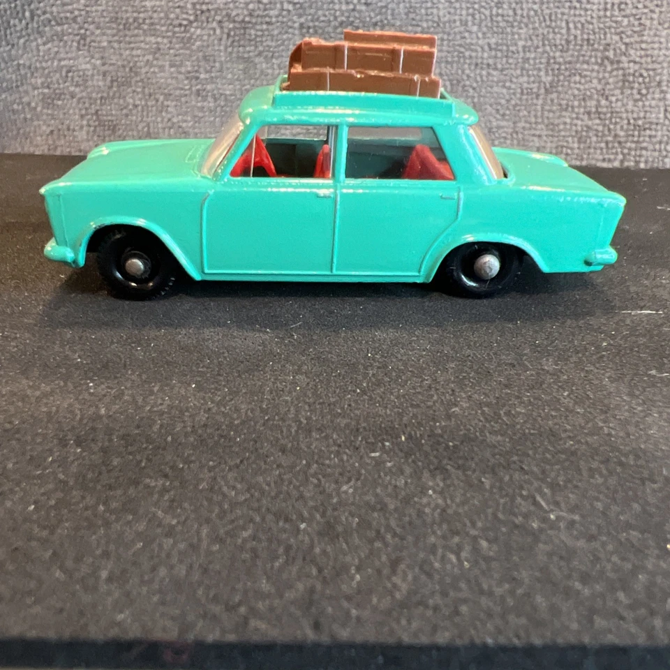 Vintage Lesney Matchbox Series No.56 Fiat 1500 Teal Green Red Interior - Image 1 of 4