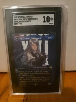 Jill, Shiva's Dominant (Borderless) Final Fantasy Foil SGC GRADE 10 - Image 1 of 4