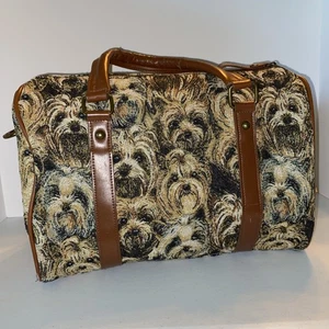 Bradford Exchange Arazzo Yorker Cane Yorkshire Terrier Borsa Borsetta - Foto 1 di 9