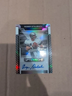 Hoja Optichrome Silver 2025 miembro del Salón de la Fama Roger Staubach ¡10/10 vaqueros automáticos!! Foto 1 de 2