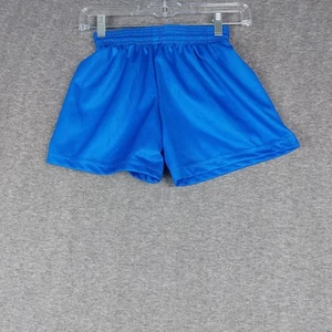 ZEENI YOUTH BRIGHT BLUE ATHLETIC DRAWSTRING PULLON SHORTS SZ XS SOCCER GYM PLAY - Picture 1 of 6