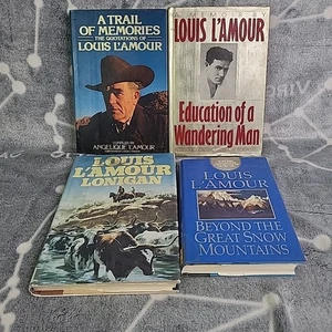 Louis L'amour Memoir Quotations And Western 4 Books Lot Hardback  - Picture 1 of 10