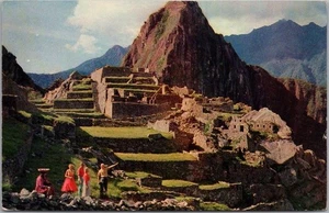 Postal publicitaria PANAGRA 1955 Pan American-Grace Airways MACHU PICCHU Perú - Imagen 1 de 2