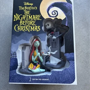 VERPACKTES HALLMARK NIGHTMARE BEFORE CHRISTMAS TREE ORNAMENTS JACK SALLY Geschichtenbuch - Bild 1 von 4