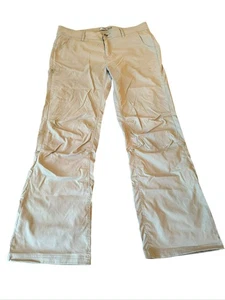 Pantalón recto entrepierna regular PranaI para mujer talla 16 alto 32" beige caminata al aire libre - Imagen 1 de 5