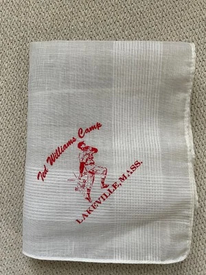 Ted Williams Camp Handkerchief Bandana Lakeville Mass Boston Red Sox NEW - Image 1 of 3