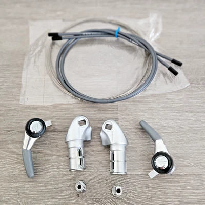 JUEGO DE PALANCA DE CAMBIOS DE EXTREMO BARRA DE ACCIÓN LIGERA SHIMANO CARCASA NUEVOS Foto 1 de 4