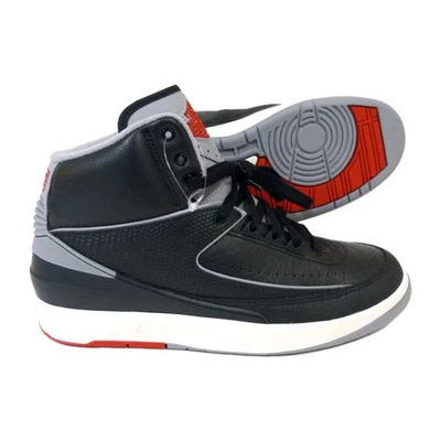 Nike Air Jordan 2 retrô preto cimento masculino tamanho 9.5 DR8884-001 - Imagem 1 de 4