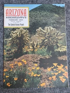 Arizona Highways February 1964 Central Arizona Project Illustrated Magazine - Picture 1 of 5