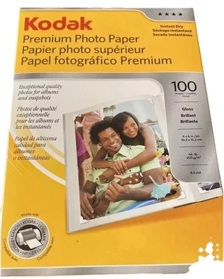KODAK Premium Photo Paper Gloss 4"x6", 100 count INK JET PRINTERS Album Snapshot - Image 1 of 4