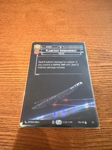 Planetary Bombardment - Star Wars Unlimited Sector Qualifier Silver Pack Promo - Picture 1 of 1