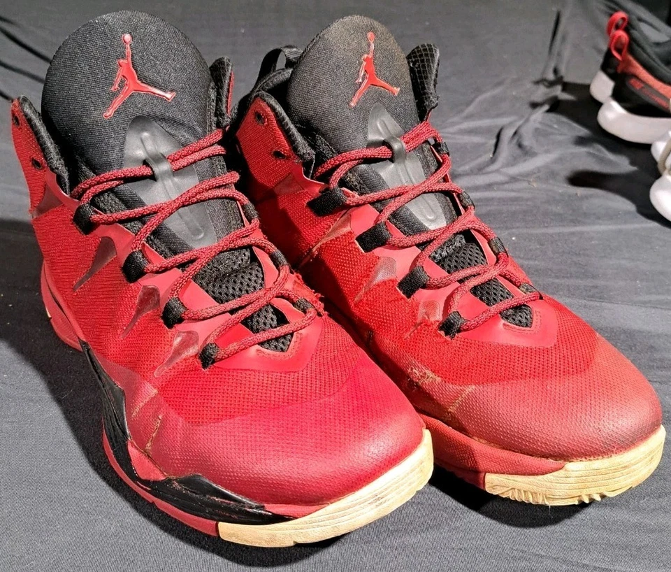 Zapatillas de baloncesto Jordan Super.Fly 2: rojo fusión ~ 599945-602 talla 11,5 Foto 1 de 4