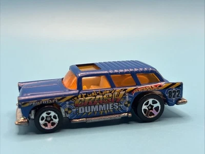 Chevy Nomad Crash Dummies 1969 Mattel Hot Wheels azul Foto 1 de 4