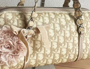 Christian Dior Trotter Romantische Kette Elegant Blumenmotiv Handtasche Schulter ✨ - Bild 1 von 15