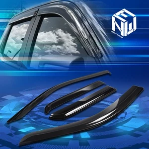 4PCS Window Visors Sun Rain Deflector for 2019-2024 Ram 1500 Quad Cab Black - Picture 1 of 5