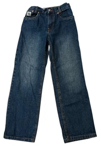 CINCH Jeans 115439 Boy's Size 12 Regular Straight Leg Blue Denim Elastic Waist - Picture 1 of 3