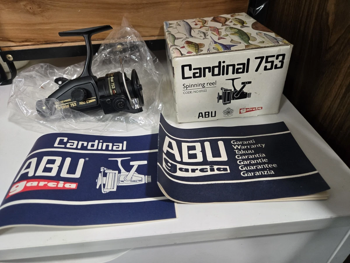 Abu Garcia Cardinal 753 Indiana Vintage Spinning Fishing Reels for