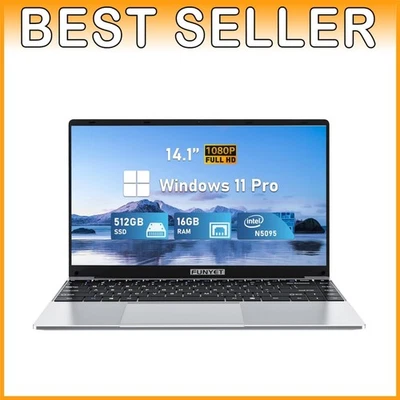Ultra-Portable 14 Inch Laptop, Win11 Pro, 16GB RAM 512GB SSD - Image 1 of 4
