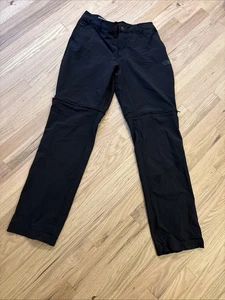 Pantalones para mujer North Face talla 12 negros al aire libre senderismo convertibles escalada - Imagen 1 de 11