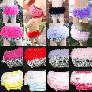 Infant Baby Girl Cotton Bloomer Pantie Brief Pant Ruffles For Pettiskirt 6m-3Y - Picture 1 of 21