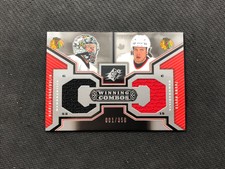 2005-06 UPPER DECK SPX KHABIBULIN/RUUTU WINNING COMBOS DUAL JERSEY #ed 1/350