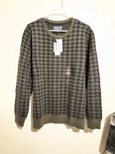 Club Room Green Oeko-tex Crew Neck Merino Wool Blend Sweater Size Large - Picture 1 of 4