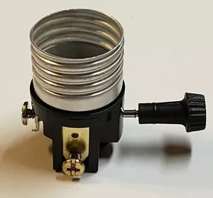 3 TERMINAL TURN KNOB INTERIOR LAMP SOCKET FOR WIRING BOTTOM LIGHT 30684J - Picture 1 of 5