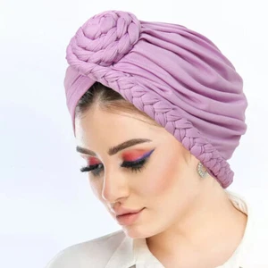 Mujeres Musulmanas Hiyab Sombreros Gorro Gorras Cubierta para la Cabeza Gorro Islámico Turbante Prendas para la Cabeza - Imagen 1 de 21