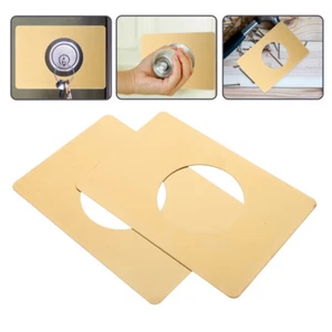 2 pcs Door Repair Board Deadbolt Covers Plate Stainless Steel Door Knob Plates - Picture 1 of 12