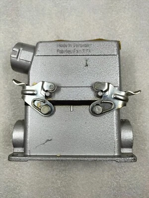 HARTING HAN 16-E SIDE ENTRY HEAVY DUTY PLUG/SOCKET MULTIPOLE CONNECTOR - Image 1 of 4