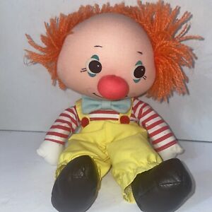 Vintage Dakin Dream Dolls Plush Clown Around Doll Orange Hair Bald On Top Rare