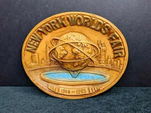 Mid Century New York Weltausstellung 1964-65 Keramik Souvenir Wandaufhänger - Bild 1 von 5