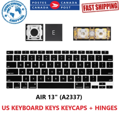 New US Keyboard Keys Keycaps Clips Hinges for Macbook Air 13" A2337 - Image 1 of 2