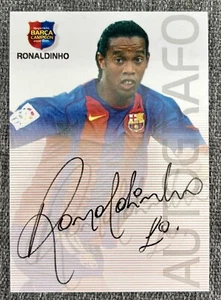 Ronaldinho 🇧🇷2004-05 Panini Megacracks Barca Campeon Autografo #76 PSA? - Picture 1 of 3