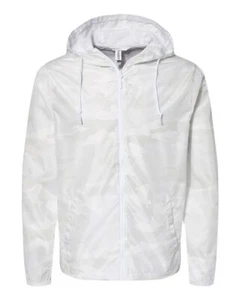 Independent Trading Co EXP54LWZ Lightweight Windbreaker Full-Zip Hooded Jacket - Picture 1 of 17
