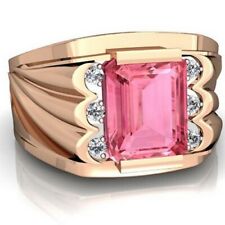 Wedding Proposal Ring,Natural Rose Quartz Ring,Real Octagon Cut Rose Quartz Ring