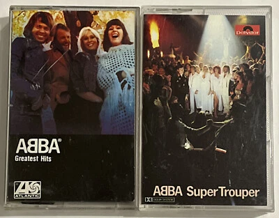 Abba cassette -Super Trouper 1980 & greatest hits 1976 ACCEPTABLE - Image 1 of 4
