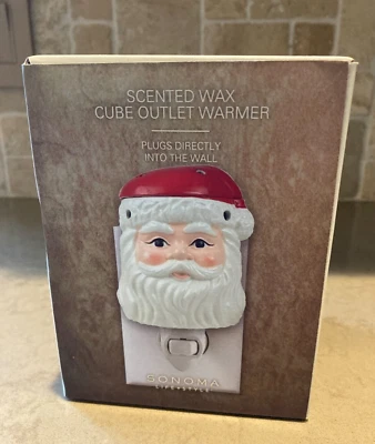 Calentador eléctrico de cera perfumada Sonoma Life Style Navidad Papá Noel nuevo Foto 1 de 4