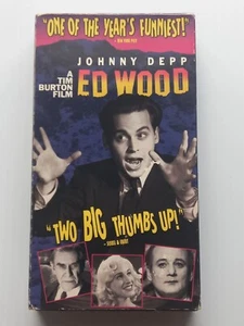 Ed Wood (1994 Touchstone Home Video) Tim Burton Johnny Depp PREOWNED VHS - Picture 1 of 3