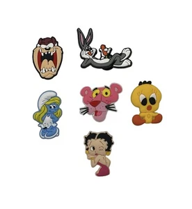 Cartoon Shoe Charms Shoe Accessories 6pcs,  Shoe Charms 6pc - Picture 1 of 7