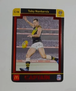 2023 TEAMCOACH McDonalds Captain RED RICHMOND TOBY NANKERVIS C-14 CARD AFL - Picture 1 of 8