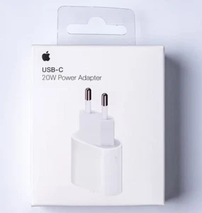 APPLE Original Adaptateur secteur 20W USB-C iPhone/iPad Prise EU Power Adapter - Photo 1/5