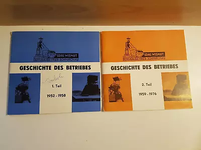 SDAG Wismut Geschichte Des Betriebes Bergbau Schmirchau Teil 1 U. 2 1952 - 1976 • 15€