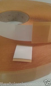 50 DOUBLE SIDED ADHESIVE FOAM PADS STICKY FIXERS 3D EFFECT 25mm SQUARE x 1mm - Picture 1 of 3
