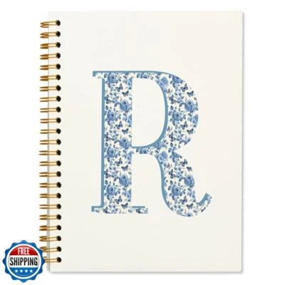 Cuaderno inicial azul ShowDraven bordado R, diario para niñas, nota estética Foto 1 de 4