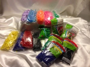 Mixed Pony Beads 6mm x 9mm Beads, Assortment of Colors More Than 5000 Beads - Picture 1 of 9