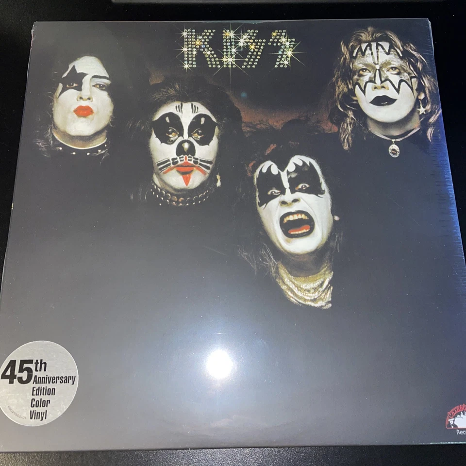 Kiss 1974 Debut 45th Anniversary 180 Gram Smokey Black Swirl Colored Vinyl