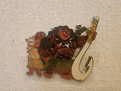 Prendedor Vaiana Moana, Maui, Hei Hei y Pua Disney Land Paris Dlrp Dlp 2016 Foto 1 de 2