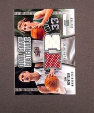 2009-10 Upper Deck Dual Game Materials #DG-NB Dirk Nowitzki Larry Bird