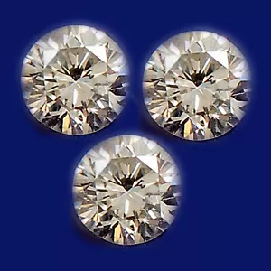 Juego 0.39CT Glorioso Corte Redondo 100% Diamante Blanco Natural Con Certificado Gratis - Imagen 1 de 1